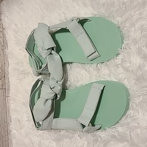 Mint Green Sandals. Size 8.5. Forever Brand